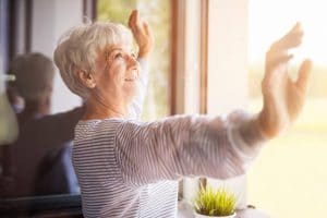 senior woman in kitchen